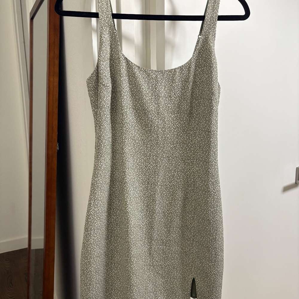 Abercrombie Green Floral Mini Dress - size SMALL